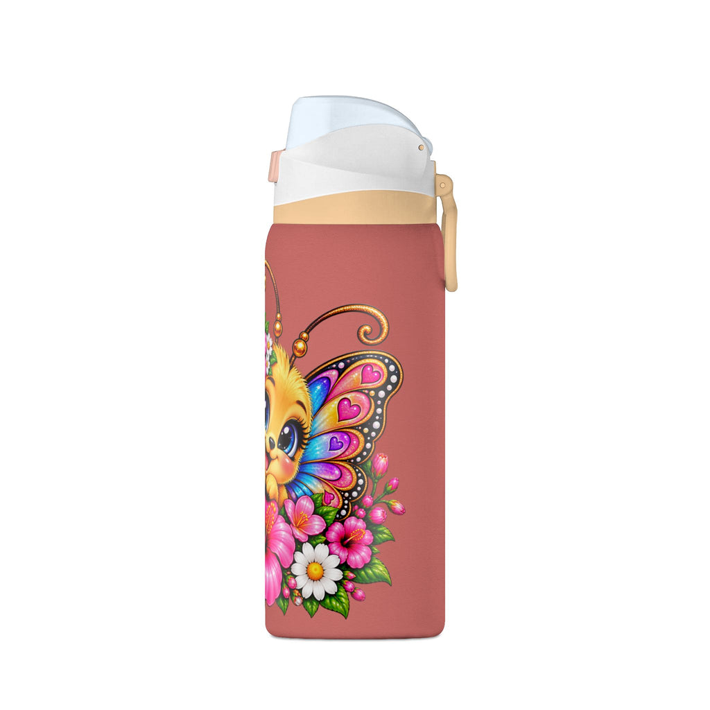 Floral Butterfly Insulated Water Bottle 32oz