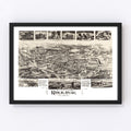 Vintage Map of Rockaway, New Jersey 1902