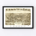 Vintage Map of Rutherford, New Jersey 1904