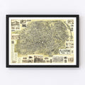 Vintage Map of Allentown, Pennsylvania 1901