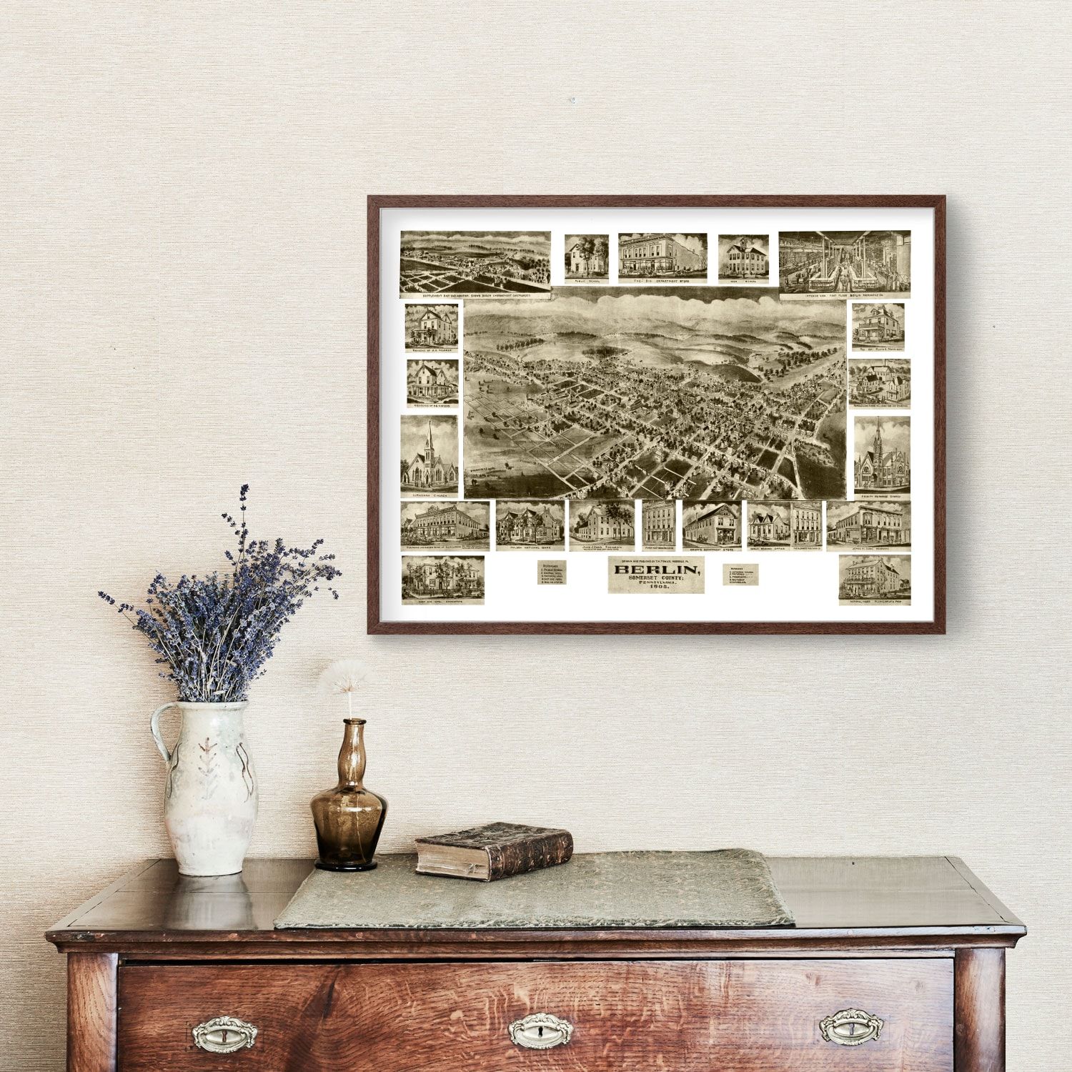 Vintage Map of Berlin, Pennsylvania 1905