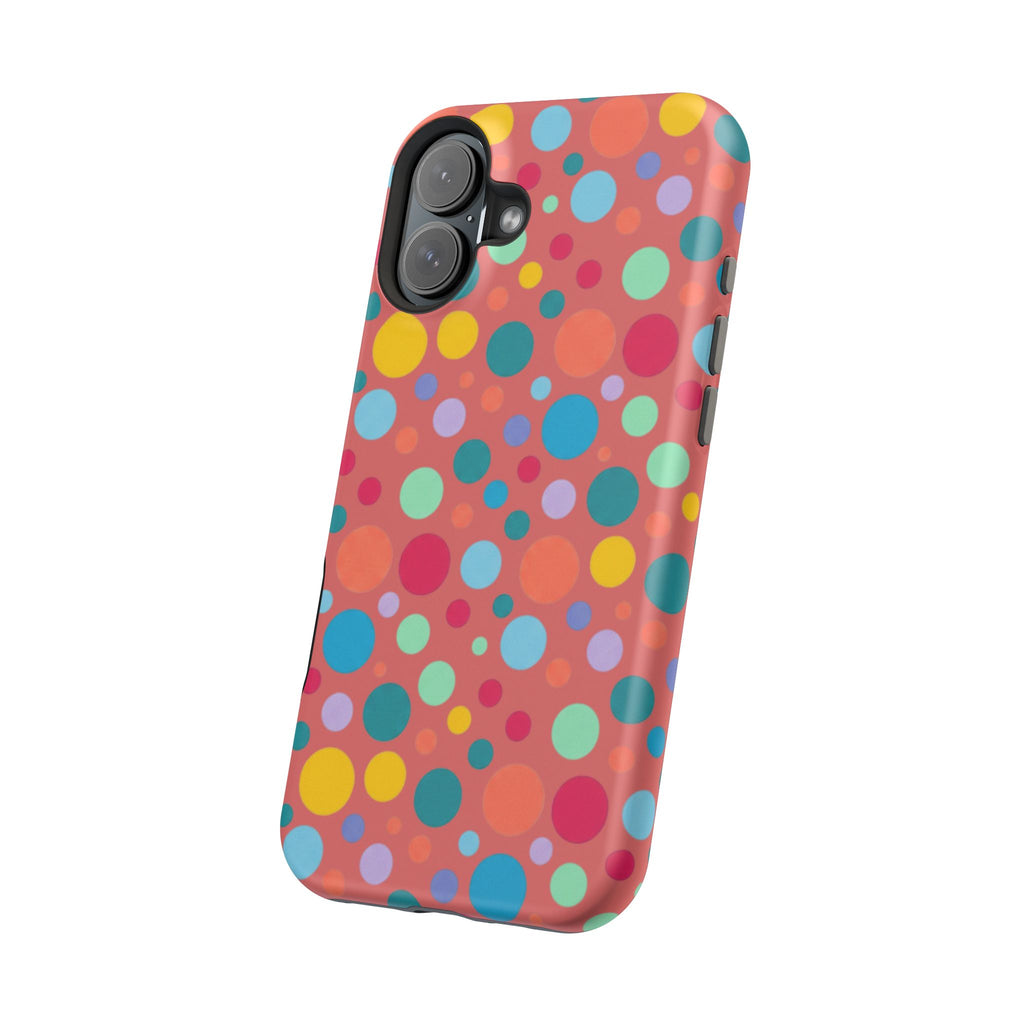 Colorful Polka Dot Magnetic Phone Case — Impact-Resistant, Vibrant Retro Dots