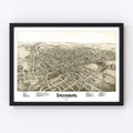 Vintage Map of Greensburg, Pennsylvania 1901