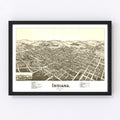 Vintage Map of Indiana, Pennsylvania 1900