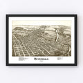 Vintage Map of Meyersdale, Pennsylvania 1900