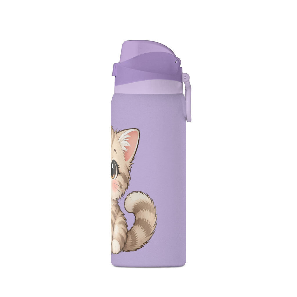32oz Insulated Water Bottle – Cute Kitten Design