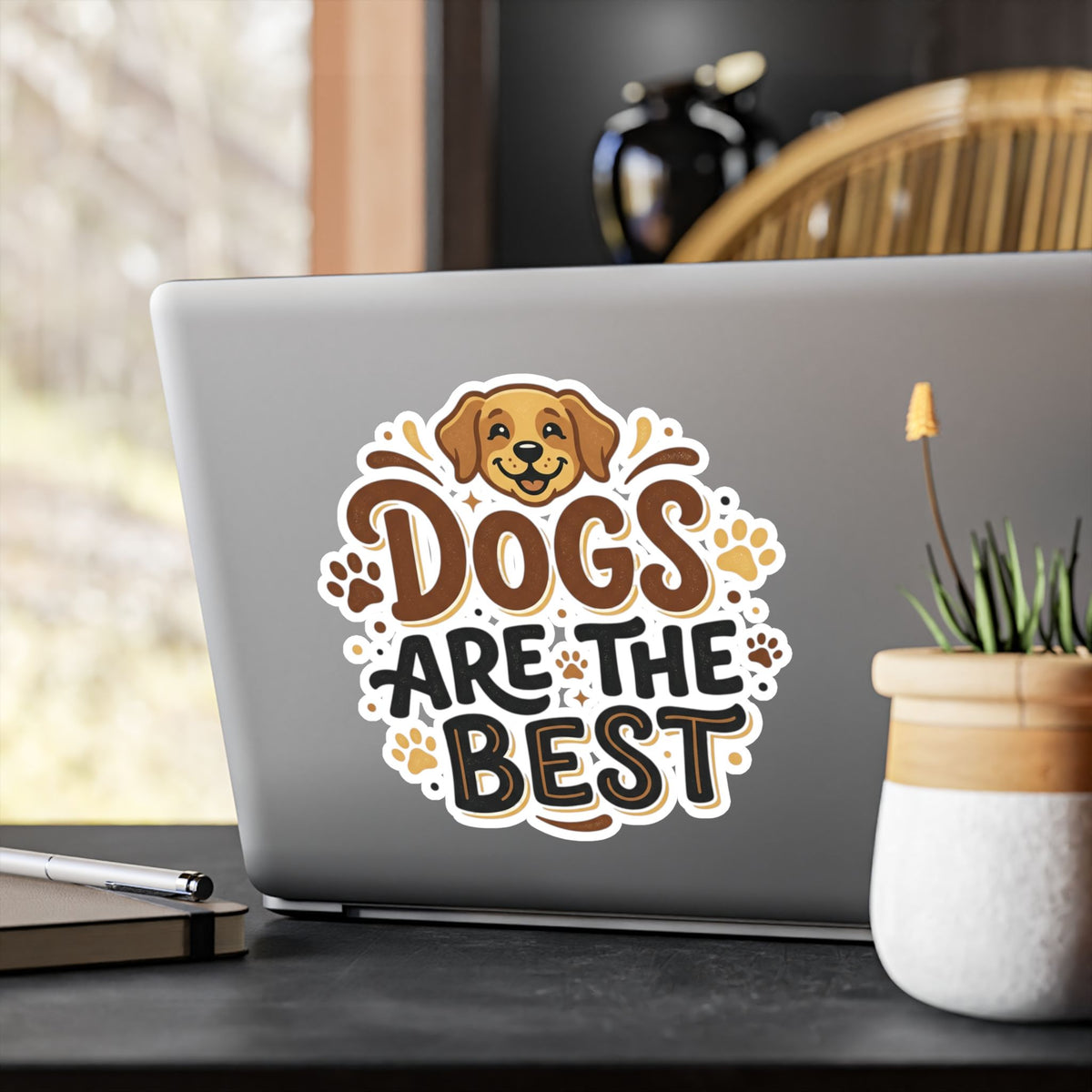 Dogs Are the Best Vinyl Sticker