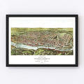 Vintage Map of Philadelphia, Pennsylvania 1907