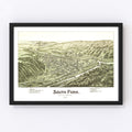Vintage Map of South Fork, Pennsylvania 1900