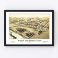 Vintage Map of Wilson & Mendelssohn, Pennsylvania 1902