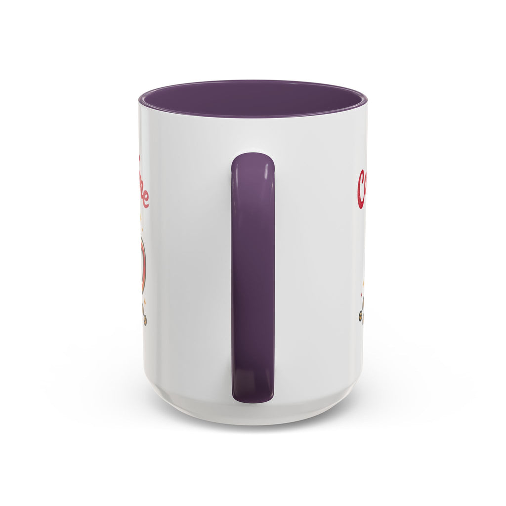 Coffee Mug - "Coffee Time" Red Accent Ceramic Mug (11/15oz)