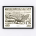 Vintage Map of Chestertown, Maryland 1907