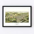 Vintage Map of Oakland, Maryland 1906