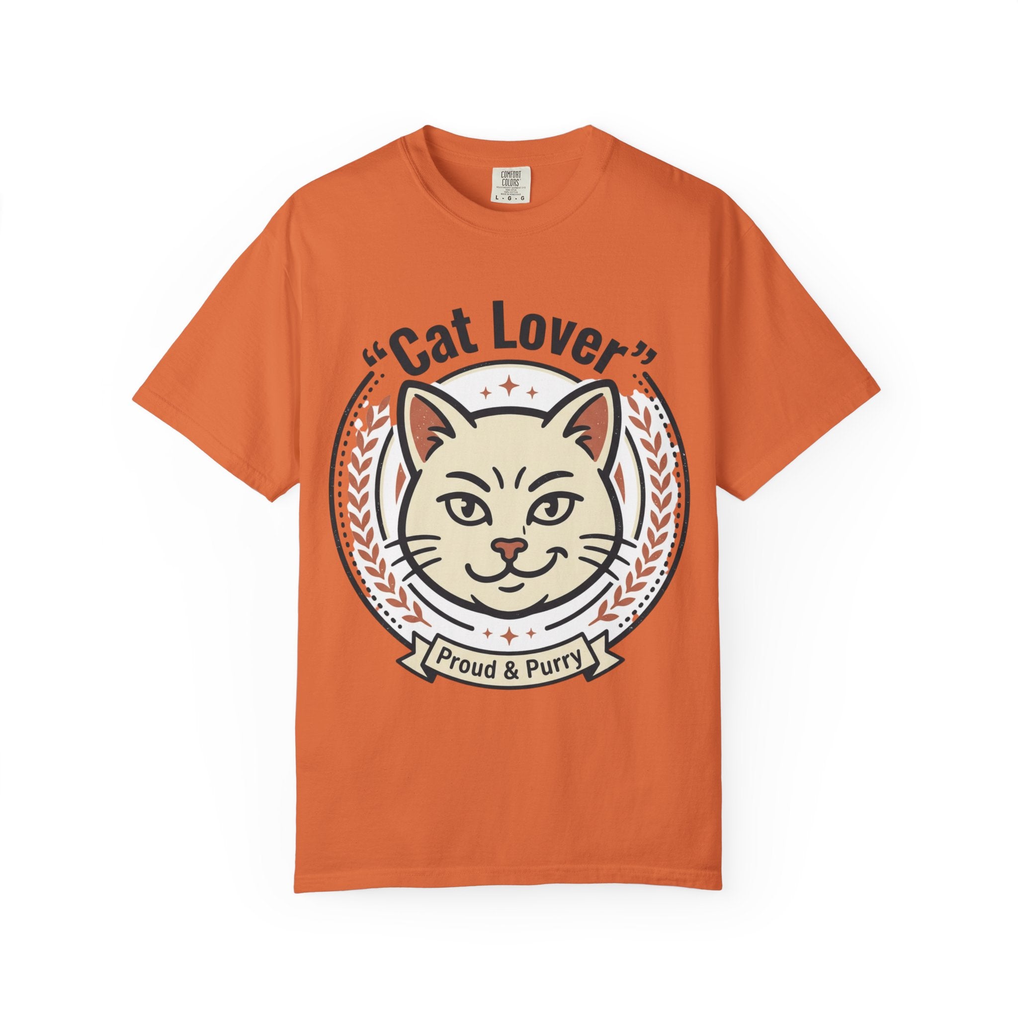 Cat Lover T-Shirt — "Proud & Purry" Retro Cat Graphic Tee