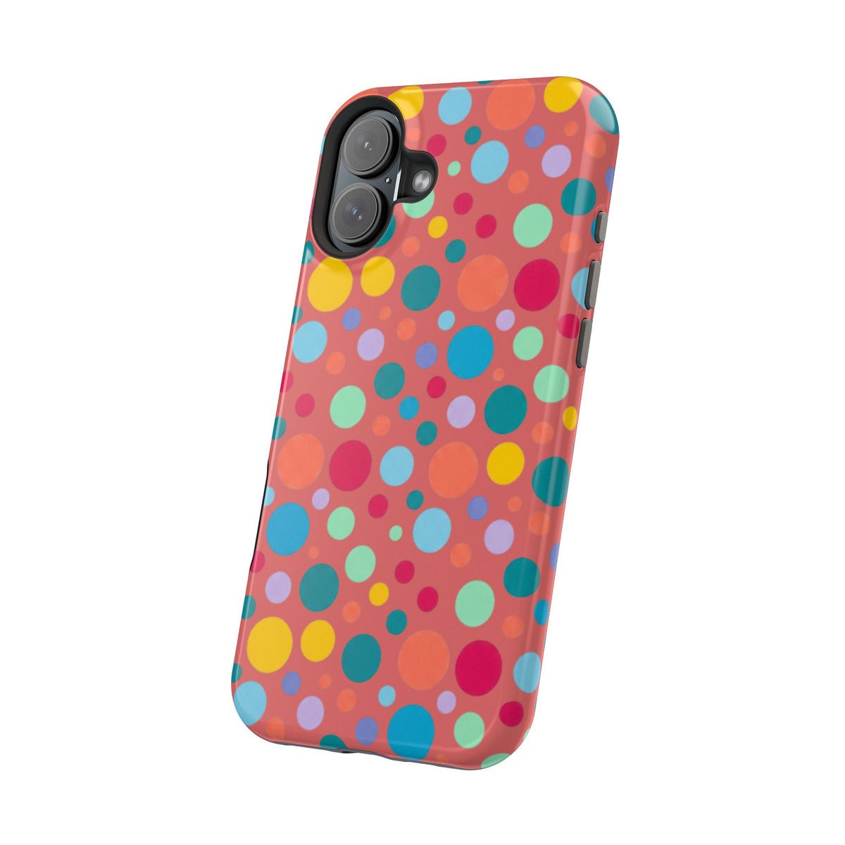 Colorful Polka Dot Magnetic Phone Case — Impact-Resistant, Vibrant Retro Dots
