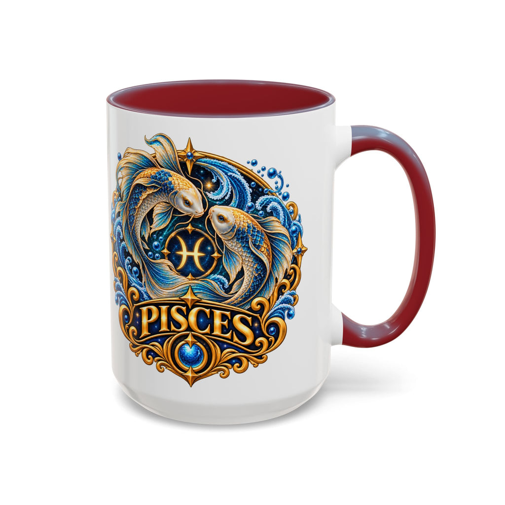 Pisces Zodiac Coffee Mug — Decorative Accent Astrology Mug (11/15oz)