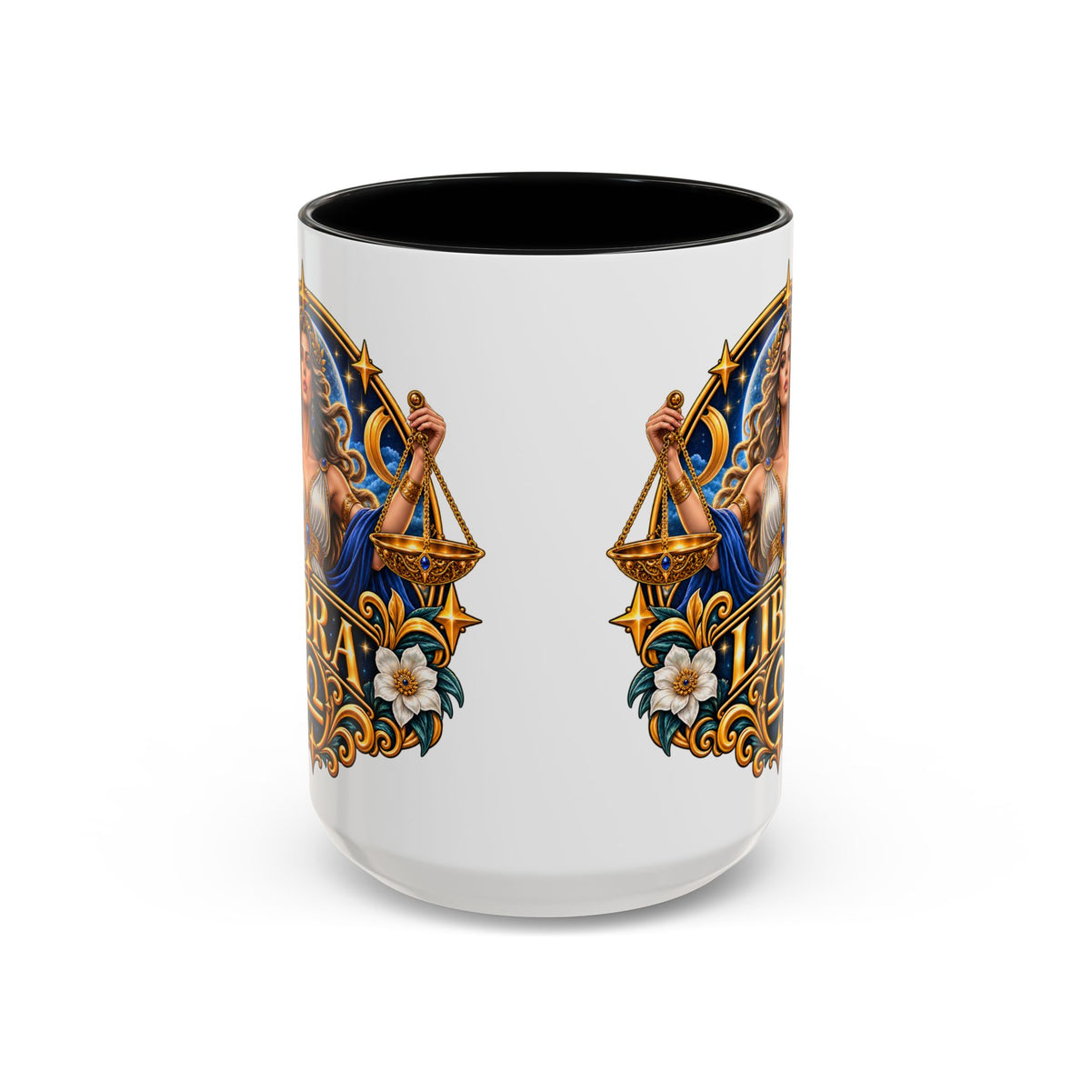 Libra Zodiac Coffee Mug – Elegant Horoscope Astrology Gift (11/15oz)