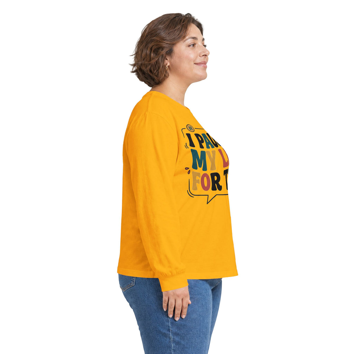 Long Sleeve Tee — "I Paused My Life For This" Retro Graphic