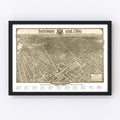 Vintage Map of Washington,  1923
