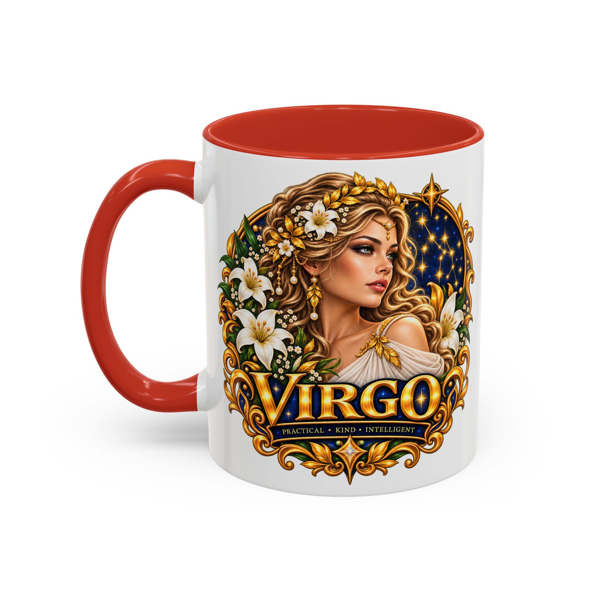 Virgo Zodiac Coffee Mug — Astrology Gift Mug (11/15oz)