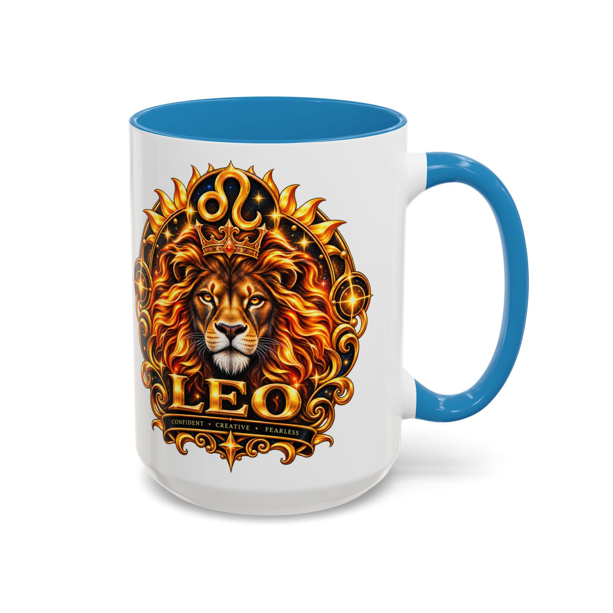 Leo Zodiac Lion Coffee Mug — Astrological Birthday Gift (11/15oz)