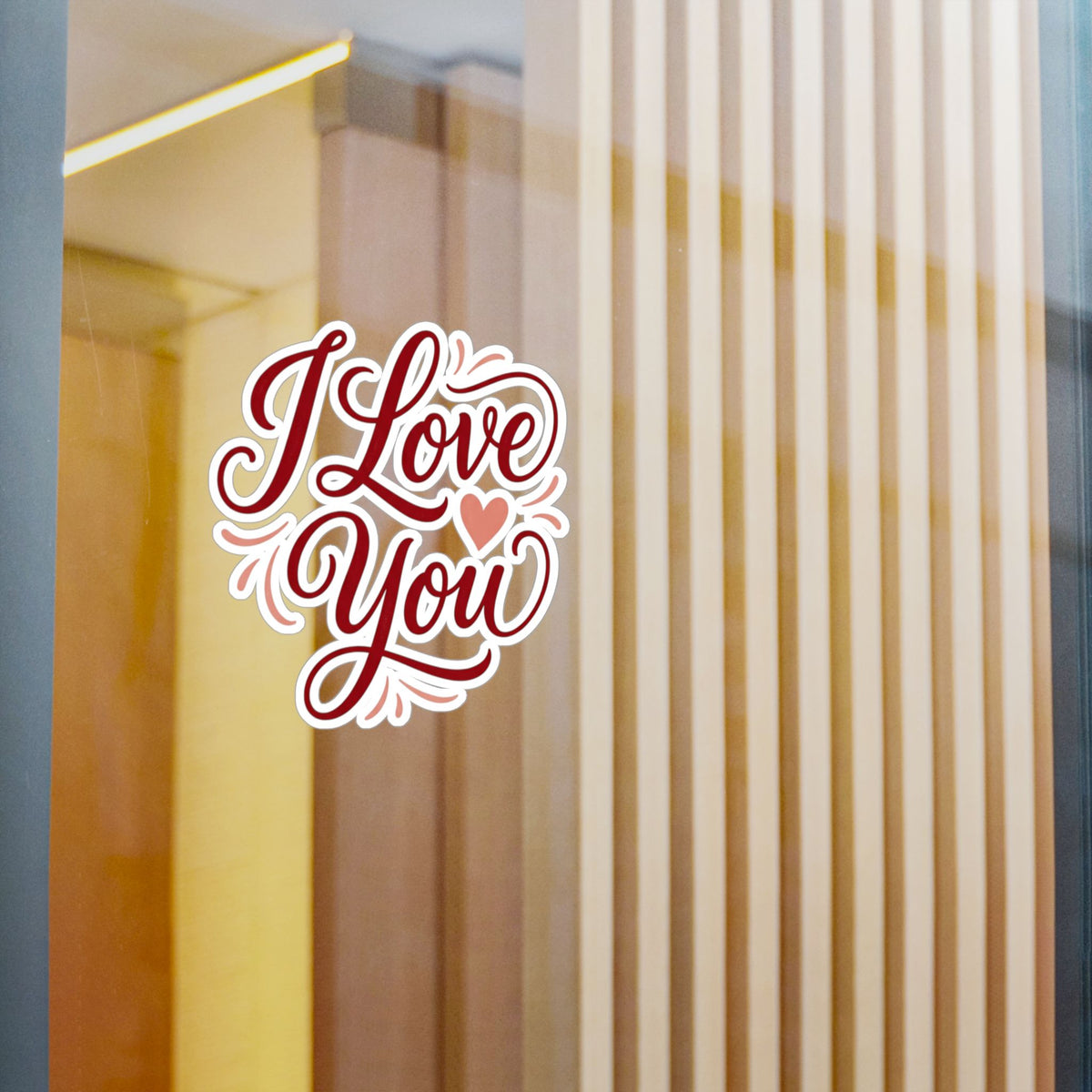 I Love You Vinyl Decal