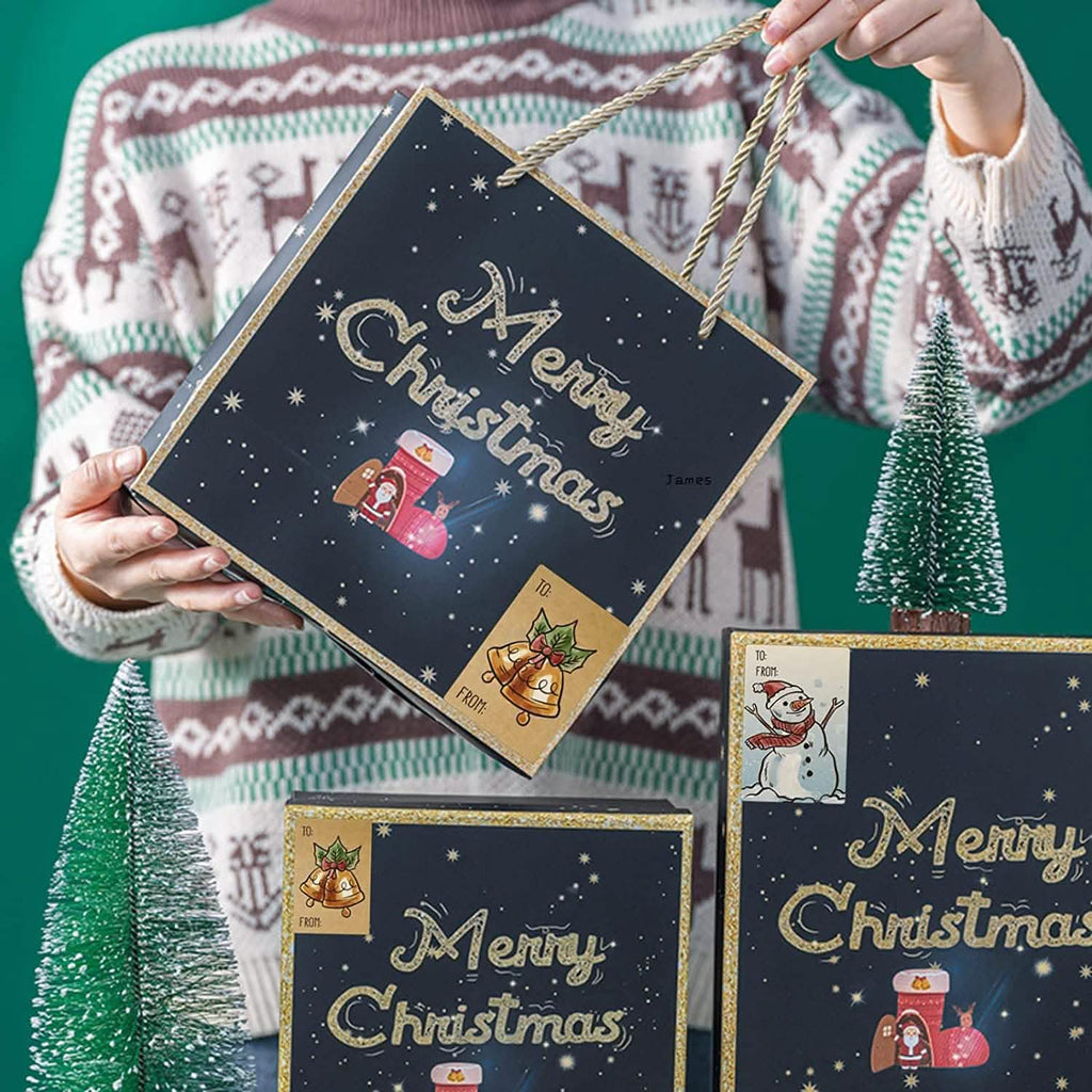 250-Pieces: Christmas Gift Tags Self Adhesive Labels Stickers 250 Pieces