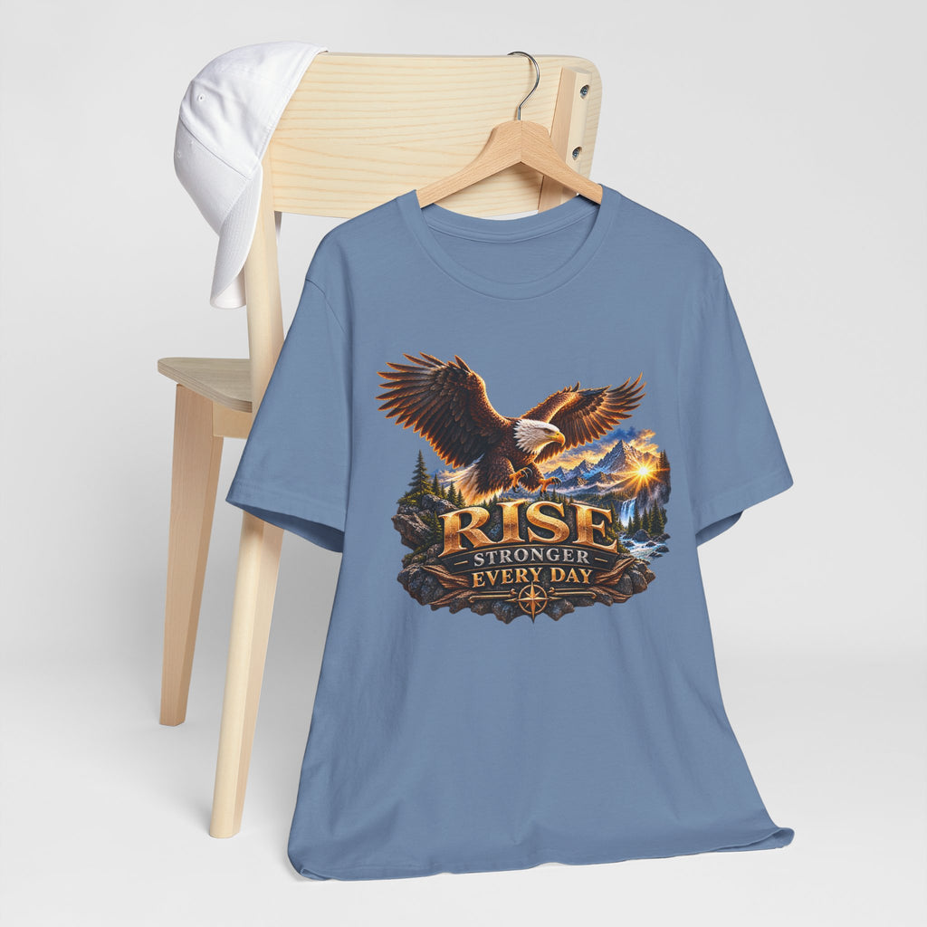 Rise Stronger Every Day Eagle T-Shirt — Inspirational Outdoors Graphic Tee