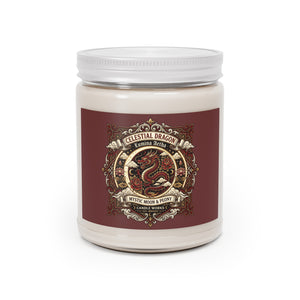Celestial Dragon Scented Soy Candle — Mystic Moon & Peony (9 oz)