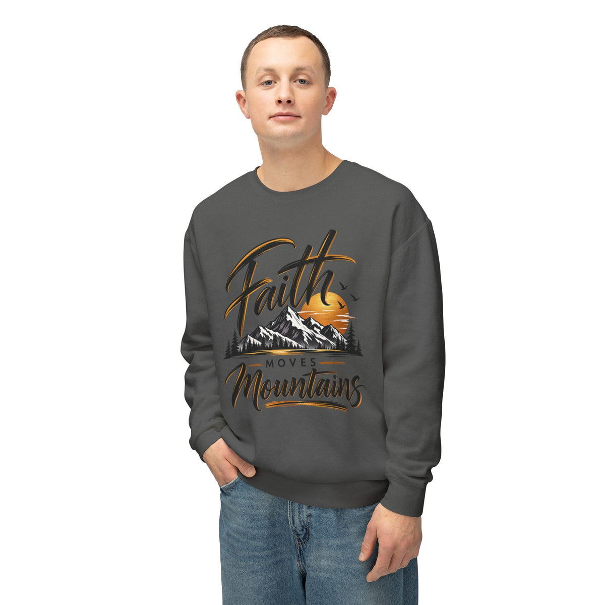 Faith Moves Mountains Crewneck Sweatshirt
