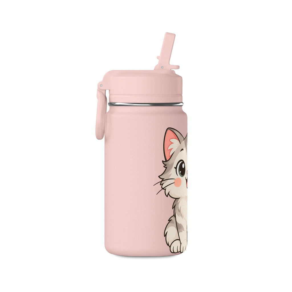 Cute Kitten Mini Water Bottle, 14oz