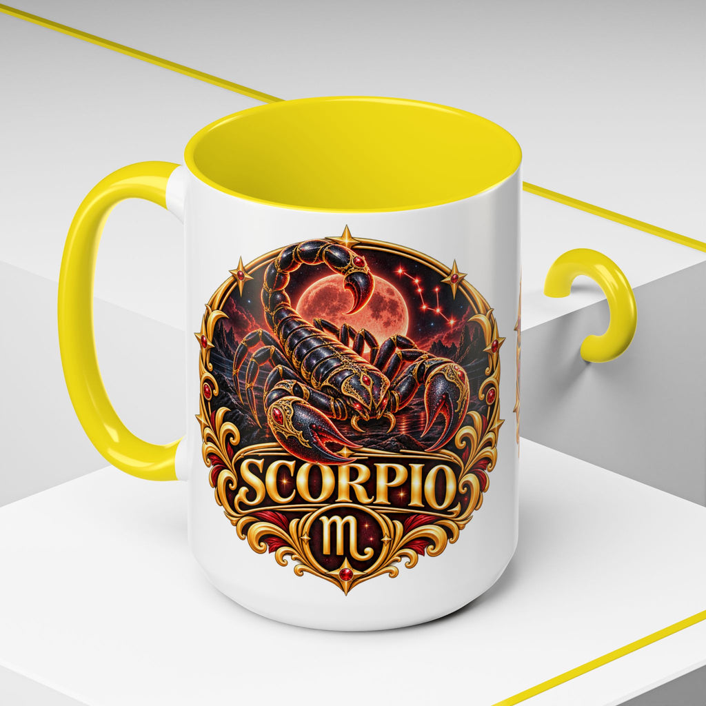 Scorpio Zodiac Coffee Mug — Bold Scorpion Astrology Design (11/15oz)