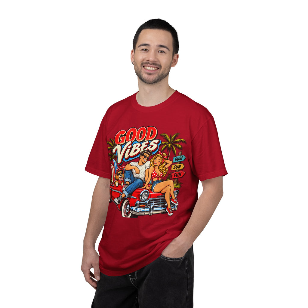 Good Vibes Retro Beach T-Shirt