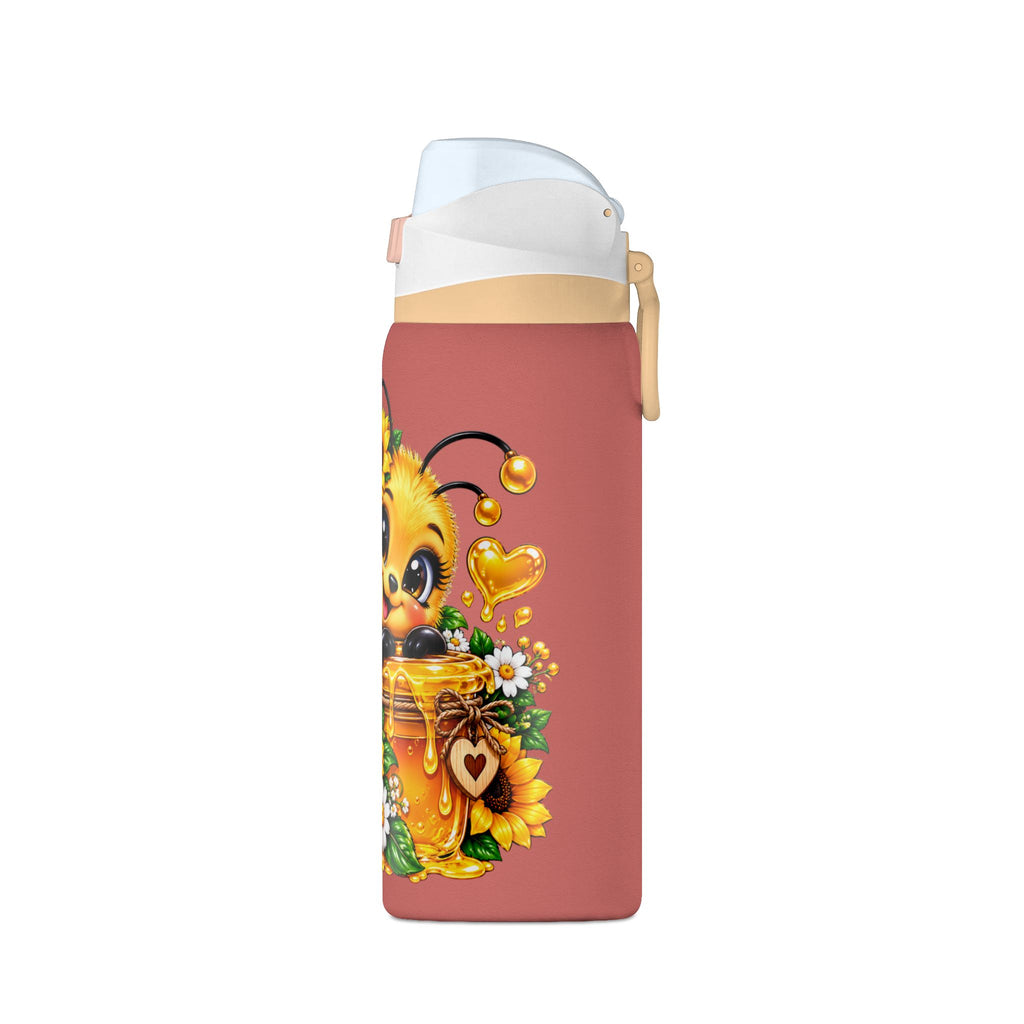 Bee and Sunflower Insulated Water Bottle
