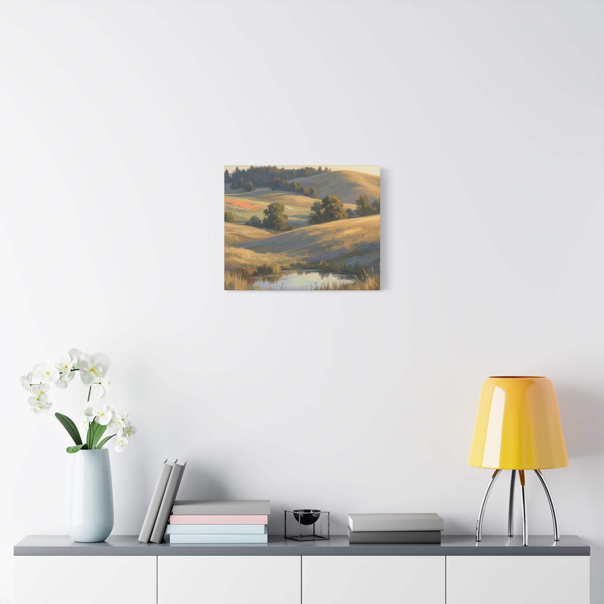 Coastal Cliff Canvas Wall Art — Lone Pine Seascape Matte Stretched Print