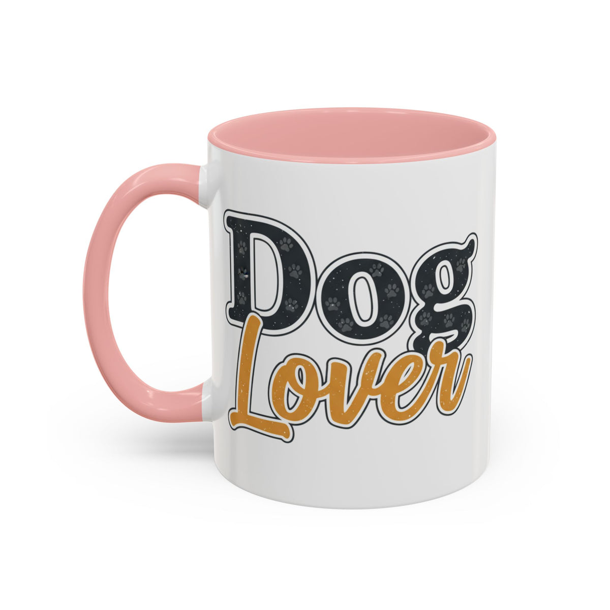 Dog Lover Accent Coffee Mug — 'Dog Lover' 11/15oz Ceramic Mug