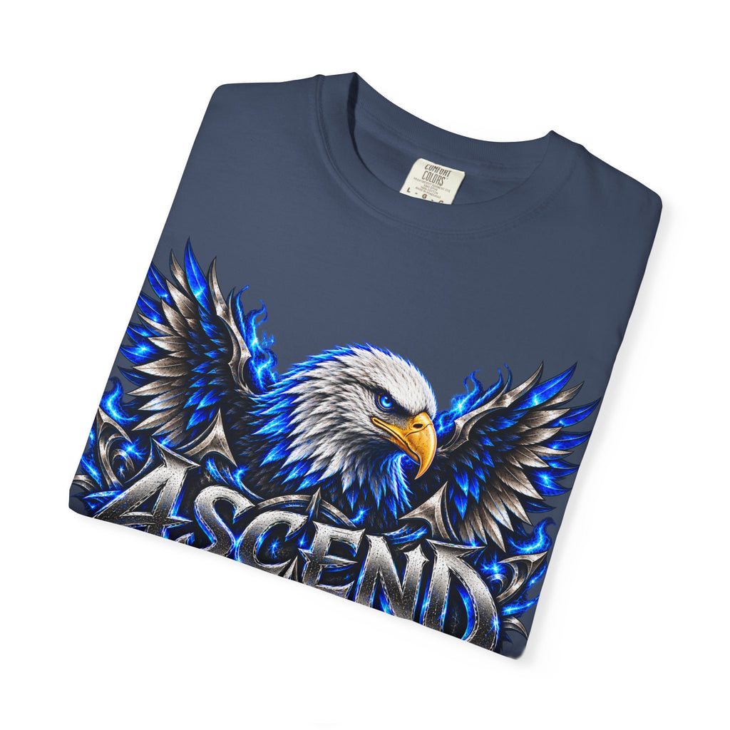 Ascend Eagle T-Shirt — Bold Blue Eagle Graphic Tee