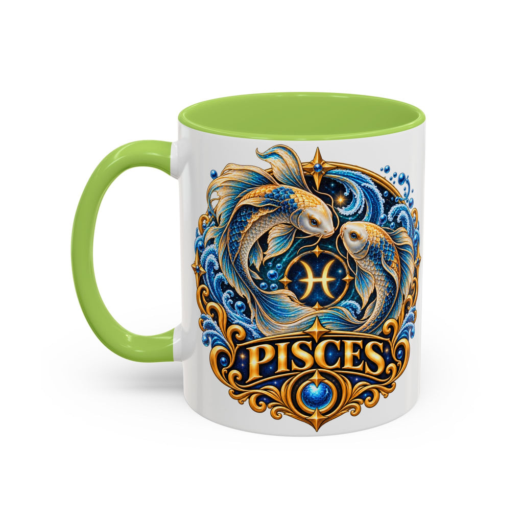 Pisces Zodiac Coffee Mug — Decorative Accent Astrology Mug (11/15oz)