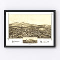 Vintage Map of Greenville, New Hampshire 1886