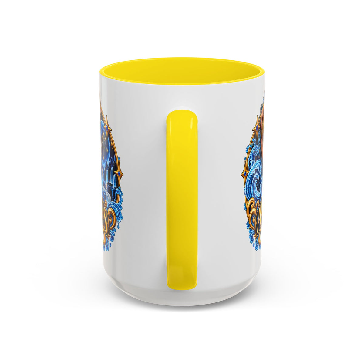 Aquarius Zodiac Coffee Mug — Illustrated Water Bearer Astrology Gift (11/15oz)