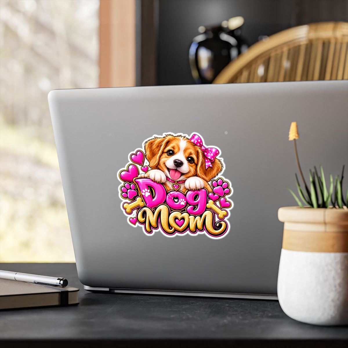 Cute Dog Mom Vinyl Decal