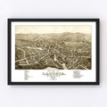 Vintage Map of Laconia, New Hampshire 1883