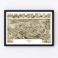 Vintage Map of Franklin, Virginia 1907