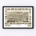 Vintage Map of Suffolk, Virginia 1907