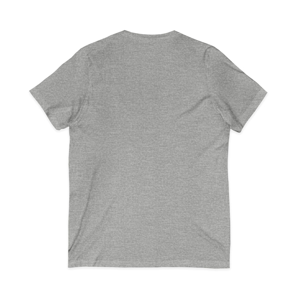 V-Neck Tee — Colorful Brushstroke Quote "To Avoid Criticism Say Nothing, Do Nothing, Be Nothing"
