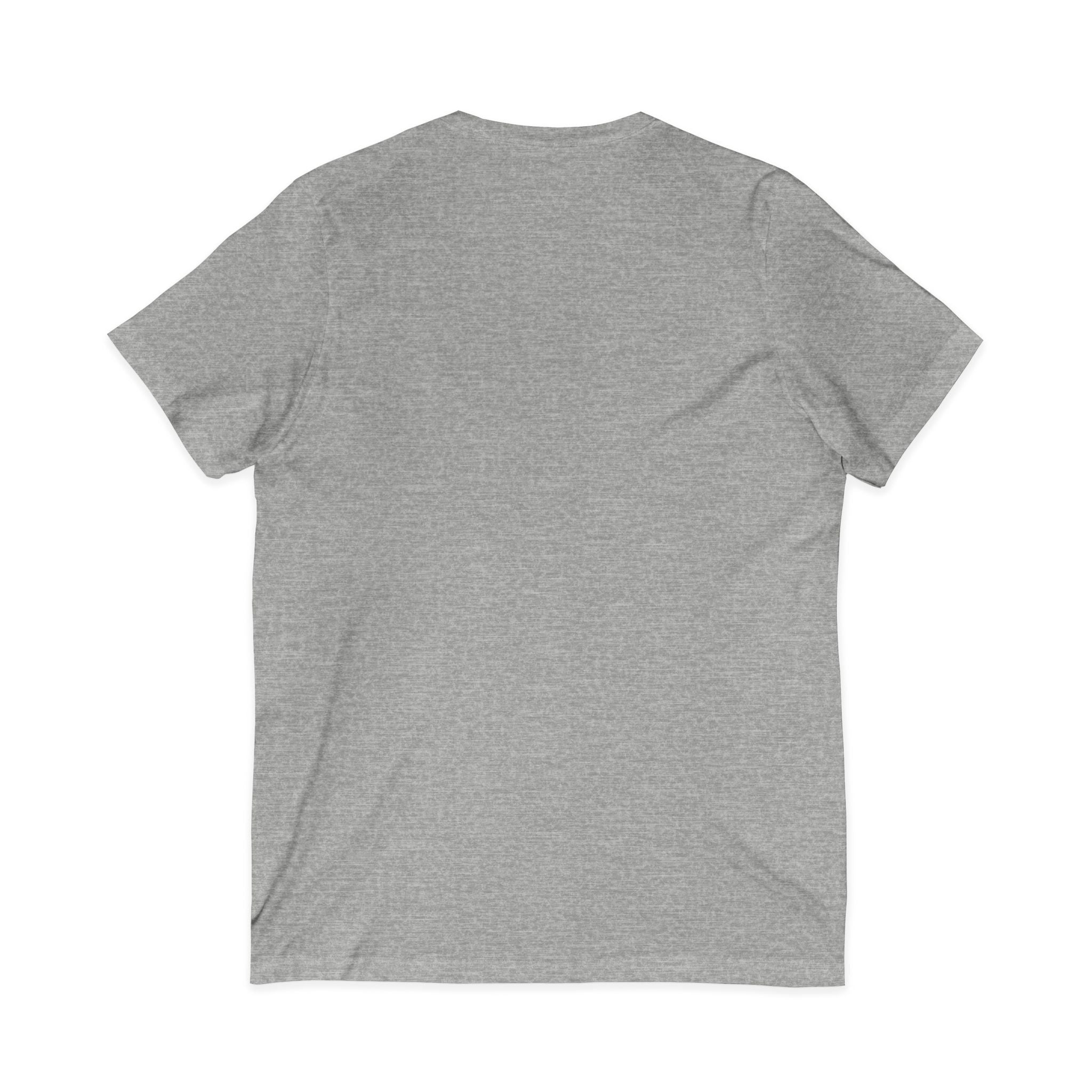 V-Neck Tee — Colorful Brushstroke Quote "To Avoid Criticism Say Nothing, Do Nothing, Be Nothing"