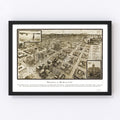 Vintage Map of Houston, Texas 1912