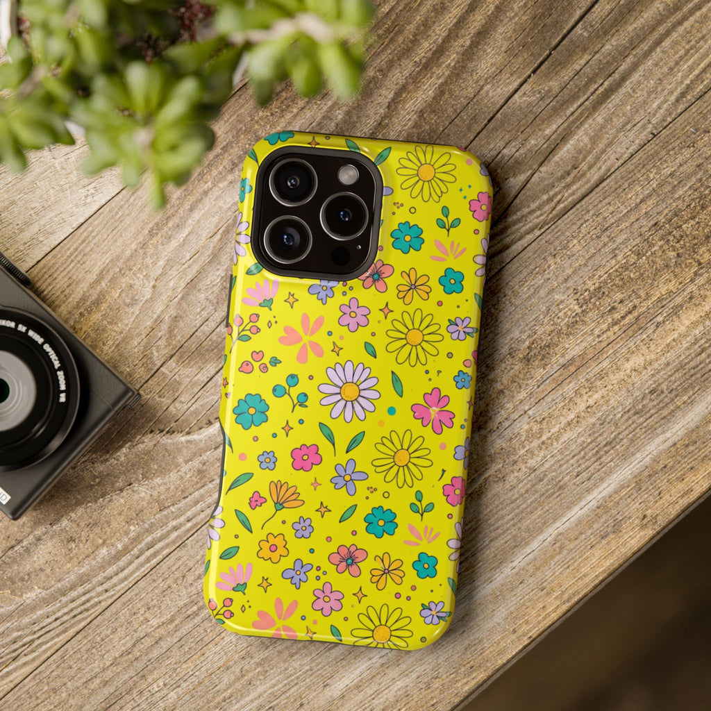 Floral Ditsy Phone Case — Magnetic Impact-Resistant Protective Cover