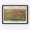 Vintage Map of Chicago, Illinois 1916