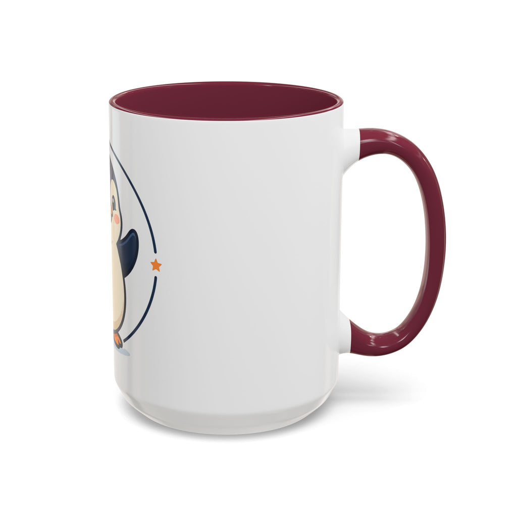 Cute Waving Penguin Mug | 11oz or 15oz Colorful Ceramic